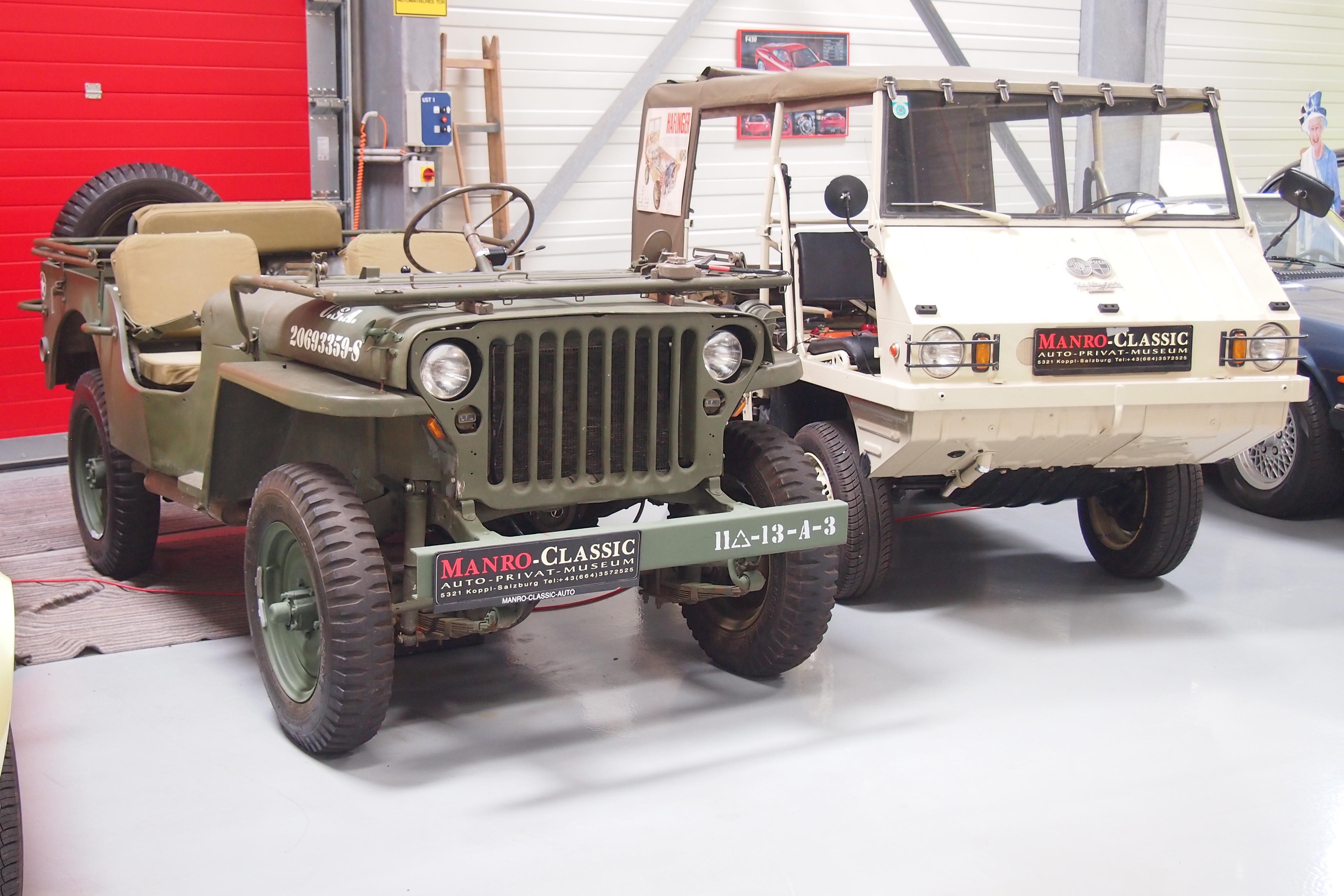 Willys Jeep MB mit Puch Haflinger 